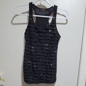 Black Ruffle Tank